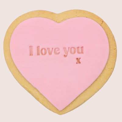 'I Love You' Iced Cookie