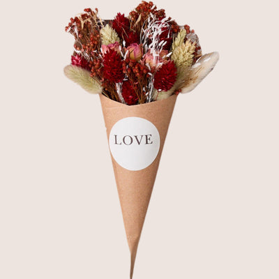 'Love' Dried Flower Posy