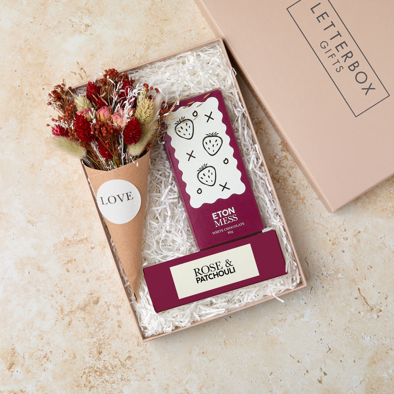 'Love' Floral Letterbox Gift Set