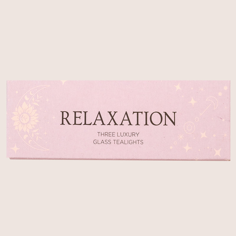 box of three relaxation tealights